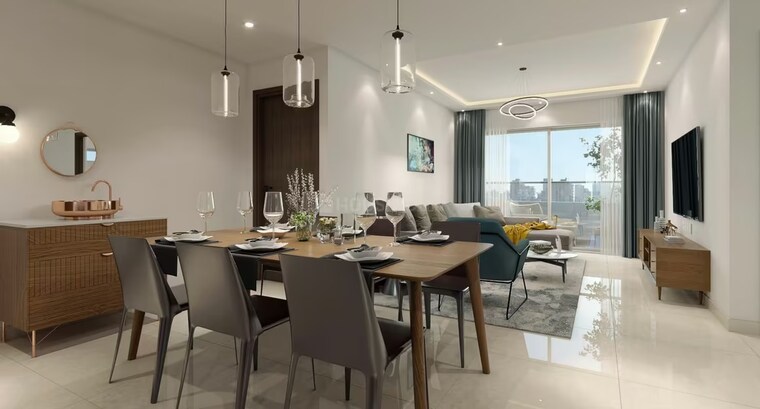 Living Room, ira-moon-glade 3 Bedroom 3045 Sq.Ft. Apartment In Narsingi Hyderabad 8750766