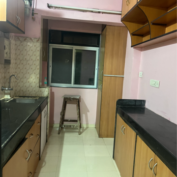 Kitchen in 1 BHK Apartment at Jivan Vihar, Nahur – for Rent