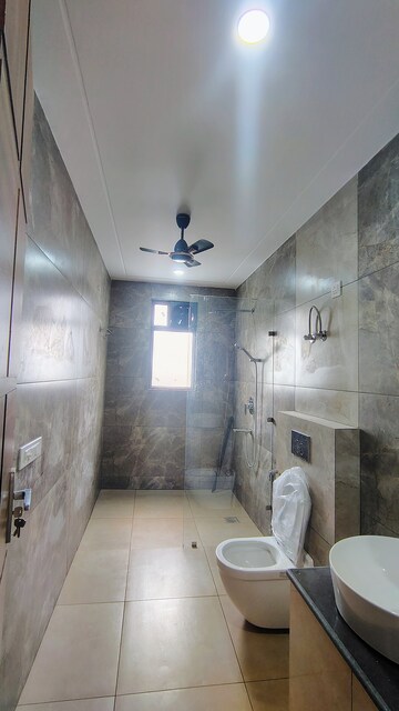 Bathroom in 3 BHK Builder Floor at Hong Kong Bazaar, Sector 57 – for Rent