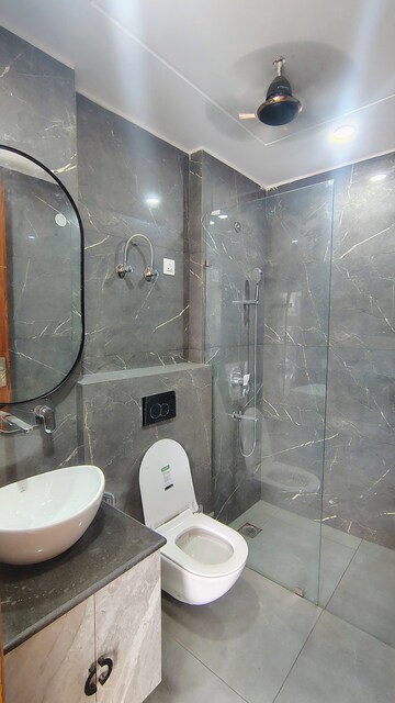 Bathroom in 3 BHK Builder Floor at Hong Kong Bazaar, Sector 57 – for Rent