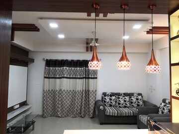 Living Room in 2 BHK Apartment at Rama Fusion Towers, Hinjewadi – for Rent