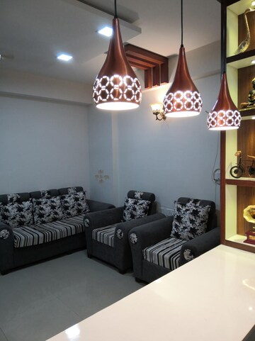 Living Room in 2 BHK Apartment at Rama Fusion Towers, Hinjewadi – for Rent