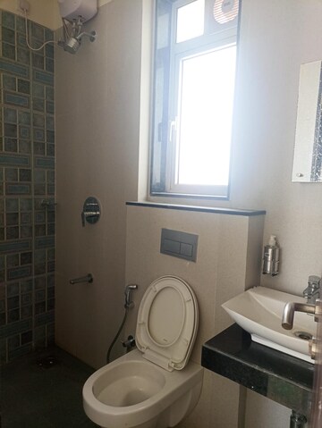 Bathroom in 2 BHK Apartment at Sheth Zuri, Laxmi Nagar – for Rent
