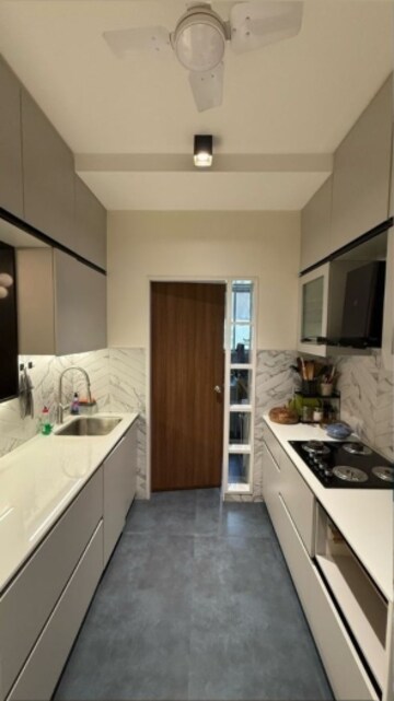 Kitchen in 2 BHK Apartment at L&T Crescent Bay T2, Parel – for Rent