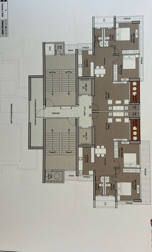 Floor Plan in 3 BHK Apartment at Ruparel Jewel, Parel – for Sale
