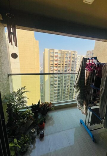 Balcony in 2 BHK Apartment at Sheth Vasant Oasis, Andheri East – for Rent