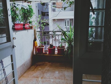 Balcony in 2 BHK Apartment at Suyog Padmavati Hills, Bavdhan – for Rent