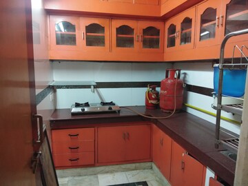 Kitchen in 2 BHK Builder Floor at Malviya Nagar – for Rent