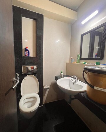 Bathroom in 2 BHK Apartment at Lodha Luxuria, Majiwada – for Rent