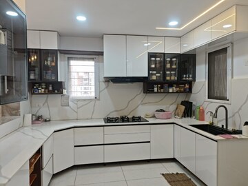 Kitchen in 3 BHK Apartment at Aparna Serene Park, Kondapur – for Rent