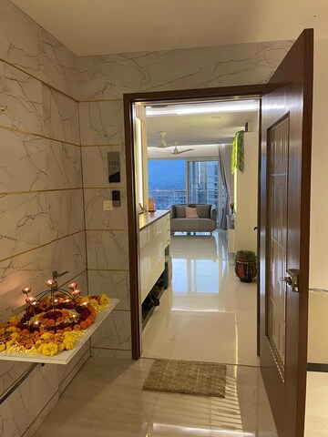Living Room in 3 BHK Apartment at Soham Crystal Spires, Ghodbunder Road – for Sale