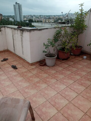 Terrace in 2 BHK Apartment at Bhusari Colony – for Rent