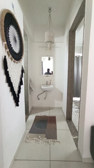 Bathroom in 1 BHK Apartment at HR Evernest, South Bopal – for Rent