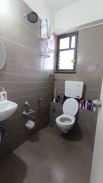 Bathroom in 1 BHK Apartment at HR Evernest, South Bopal – for Rent