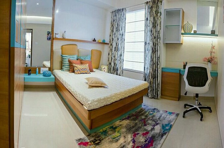 Bedroom, nirman-altius 2 Bedroom 809 Sq.Ft. Apartment In Kharadi Pune 8754225
