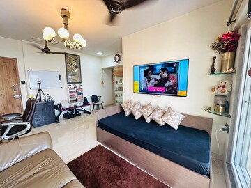 Living Room in 1 BHK Apartment at Ruparel Orion, Chembur – for Sale