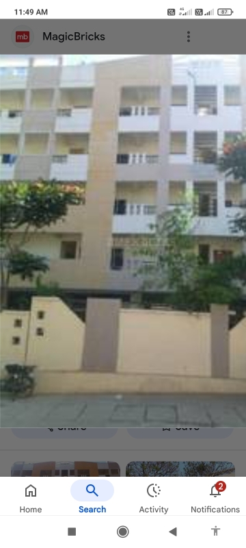 2 BHK Apartment For Rent in Chethan Habitat