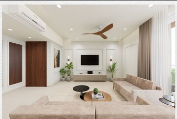 Living Room in 2.5 BHK Apartment at Hiranandani Cardinal, Ghodbunder Road – for Rent