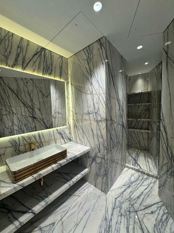 Bathroom in 4 BHK Apartment at Lodha World View, Worli – for Rent