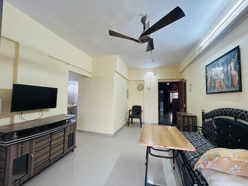 Living Room in 1 BHK Builder Floor at Kopar Khairane – for Rent