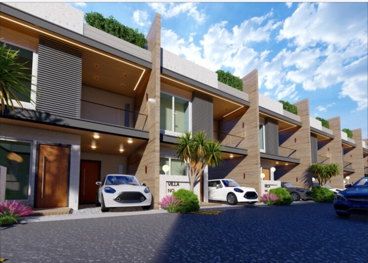 Exterior View, ajnara-homes 3.5 Bedroom 1850 Sq.Ft. Villa In Sector 16b Greater Noida Greater Noida 8754750