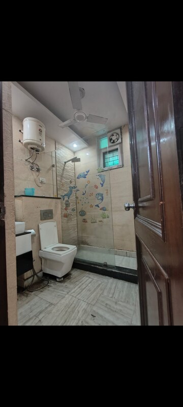 Bathroom in 3 BHK Builder Floor at Malviya Nagar – for Rent