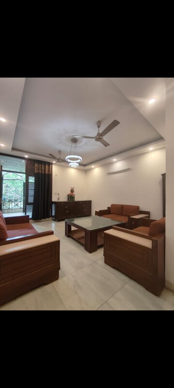 Living Room in 3 BHK Builder Floor at Malviya Nagar – for Rent
