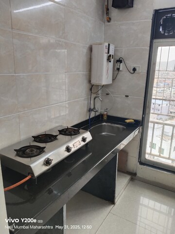 Kitchen in 1 BHK Apartment at Krishna Heights Ghansoli, Ghansoli – for Rent