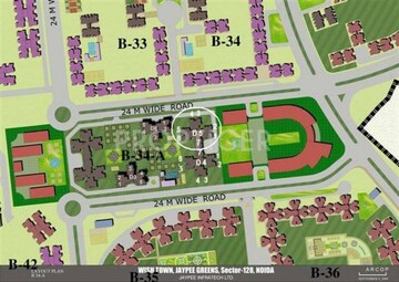 Master Plan in 3 BHK Apartment at Jaypee Green Wish town Klassic, Sector 134 – for Rent