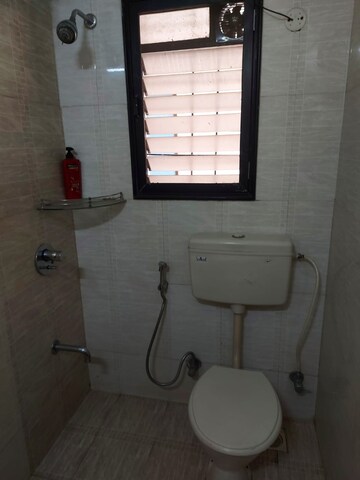 Bathroom in 3 BHK Apartment at Mahavir Astha, Kharghar – for Rent