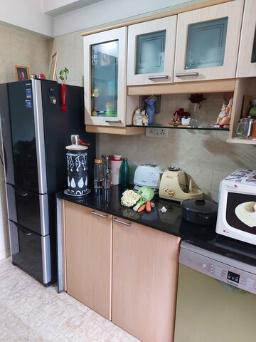 Kitchen in 3 BHK Apartment at Mahavir Astha, Kharghar – for Rent