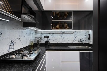 Kitchen in 3 BHK Apartment at Shah Heights, Kharghar – for Rent