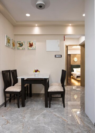 Living Room in 3 BHK Apartment at Shah Heights, Kharghar – for Rent