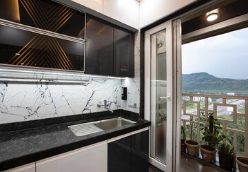 Kitchen in 3 BHK Apartment at Shah Heights, Kharghar – for Rent