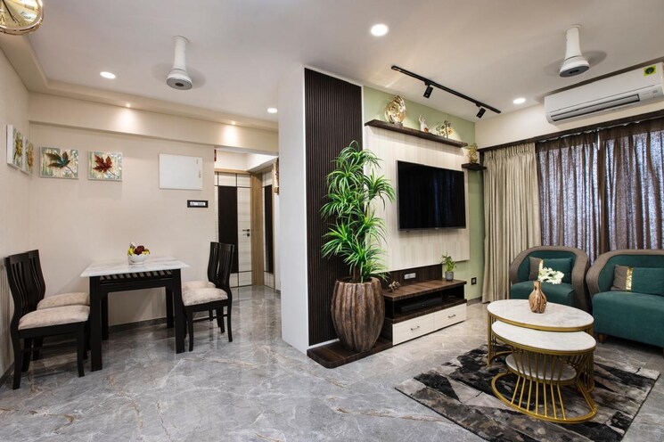 Living Room, shah-heights 3 Bedroom 1650 Sq.Ft. Apartment In Kharghar Navi Mumbai 8754878