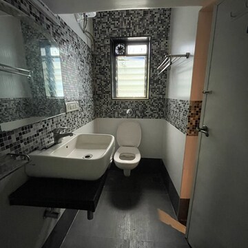 Attached Bathroom in 2 BHK Apartment at Vasant Valley Complex, Dindoshi – for Rent