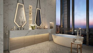 Bathroom in 4 BHK Apartment at Queens View Walkeshwar, Walkeshwar – for Sale
