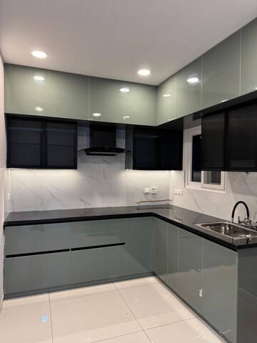 Kitchen in 3 BHK Apartment at Rajapushpa Provincia, Narsingi – for Rent