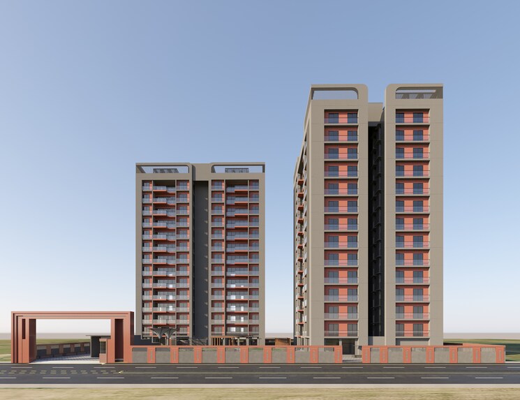 Exterior View, pal gam 3 Bedroom 2420 Sq.Ft. Apartment In Pal Gam Surat 8755051