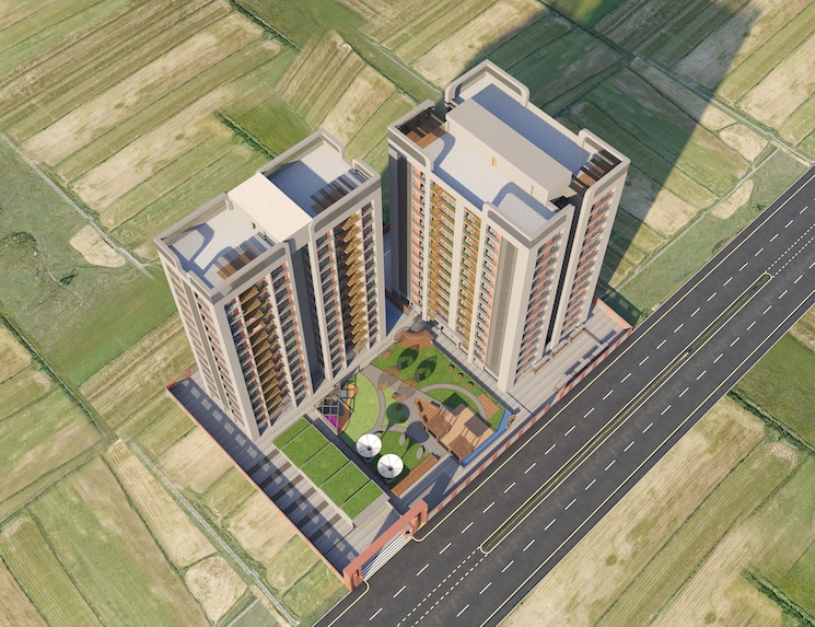 Balcony, pal gam 3 Bedroom 2420 Sq.Ft. Apartment In Pal Gam Surat 8755184