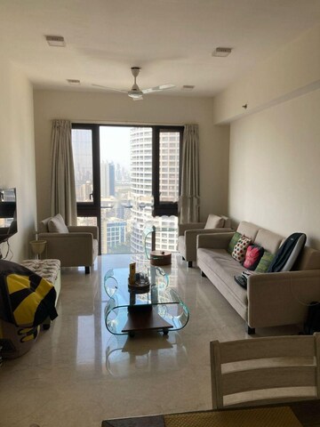 Living Room in 2 BHK Apartment at Lodha The Park Trump Tower, Worli – for Rent