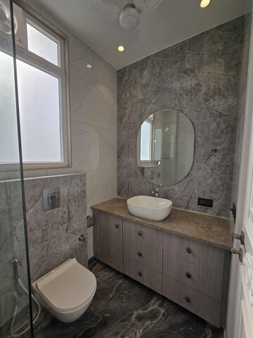 Bathroom in 3 BHK Builder Floor at Defence Colony – for Rent