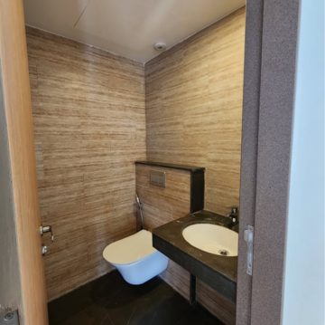 Bathroom in 4 BHK Apartment at Omkar Alta Monte, Laxman Nagar – for Rent