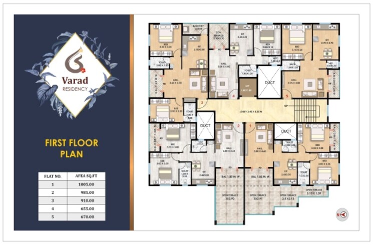 Floor Plan, nashik road 2 Bedroom 1010 Sq.Ft. Apartment In Nashik Road Nashik 8755591