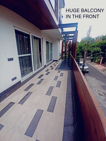 Balcony in 4 BHK Builder Floor at Defence Colony – for Rent