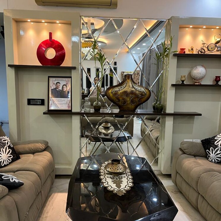 Living Room, tata-primanti-executive-floors 4 Bedroom 4250 Sq.Ft. Apartment In Dhani Gurgaon 8755444