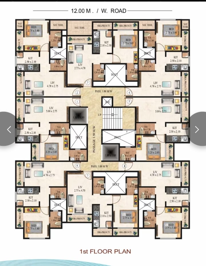 1 BHK 670 Sq.Ft. Apartment in Shree Morivali Richmand Park