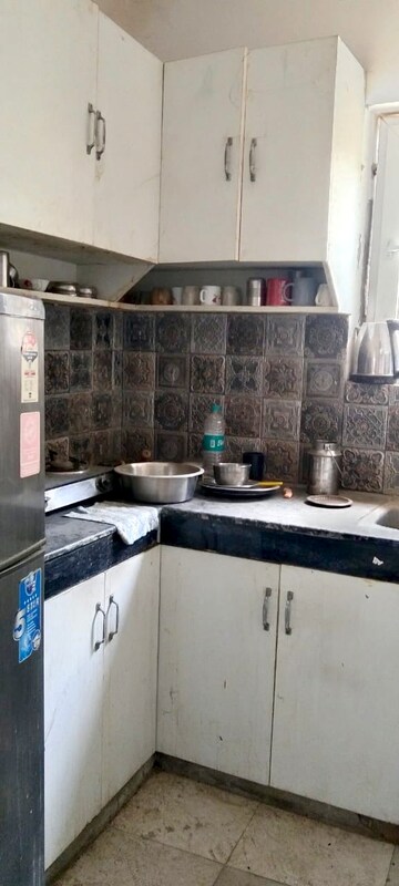 Kitchen in 1 BHK Builder Floor at Mehrauli – for Rent