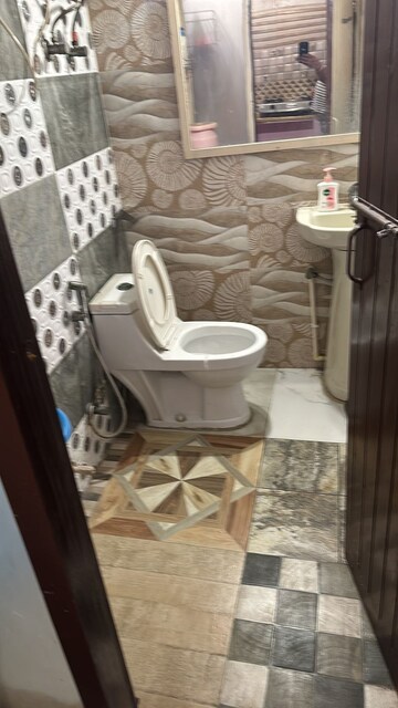 Bathroom in 1 RK Builder Floor at Anand Lok – for Rent