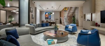 Living Room in 4 BHK Apartment at K Raheja Artesia, Worli – for Sale